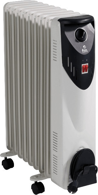 Radiador de aceite FM RW-20, 9 elementos, 2000W, 3 potencias